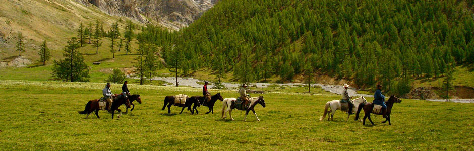 Randonnée à cheval en Mongolie