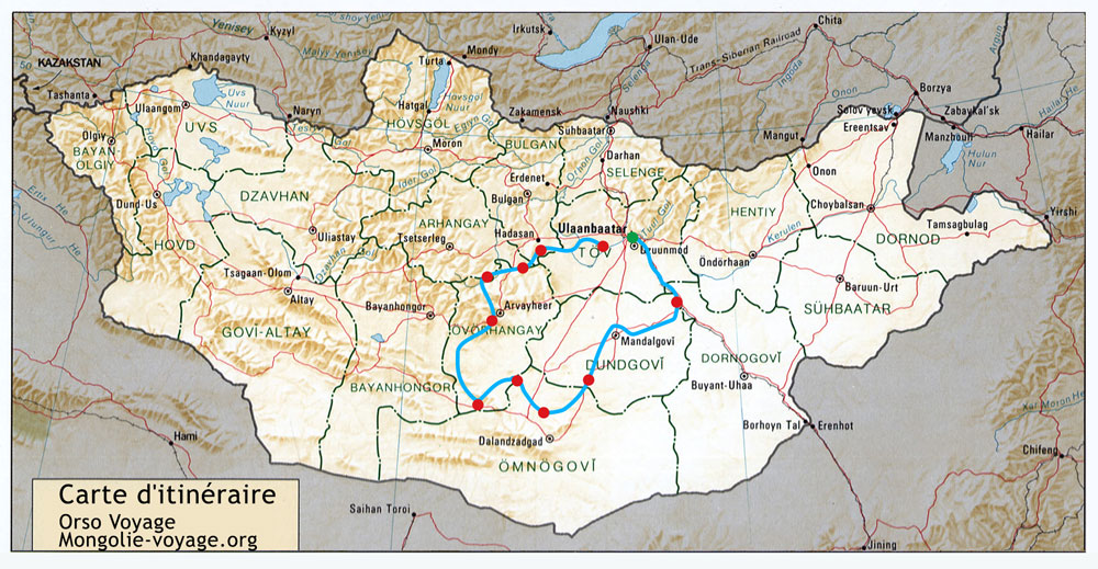 Les incontournables de la Mongolie 16 jours